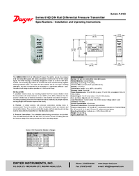 Thumbnail of document Manual - 616D Differential Pressure Transmitter